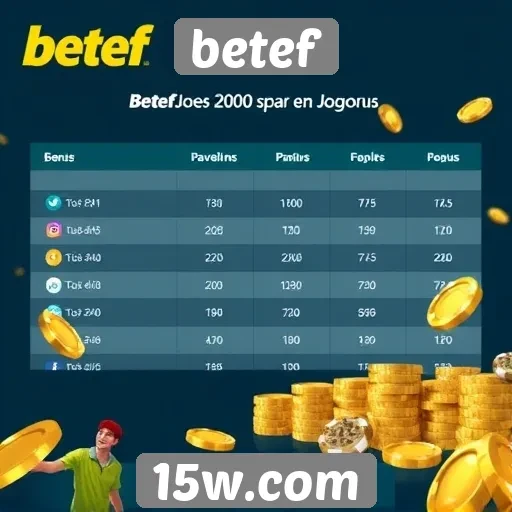 Comparação entre betef e outros sites de jogos
